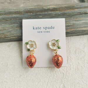 Kate Spade ❤️ Picnic Perfect Strawberry Red Earrings